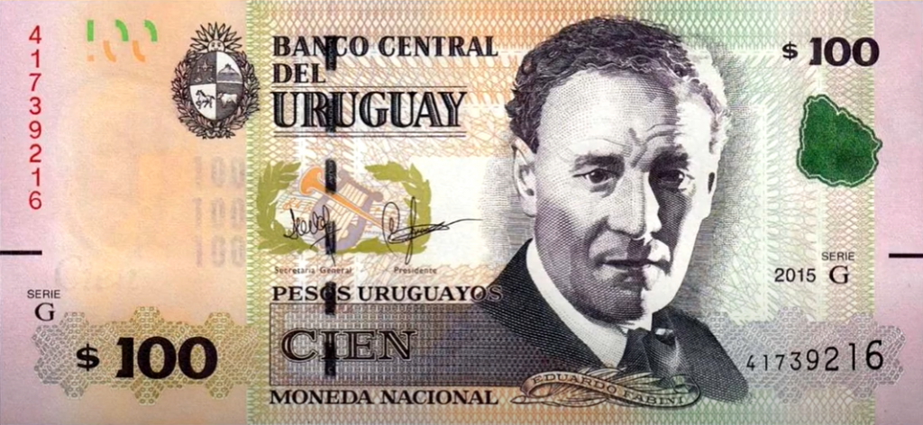 Billete de 100 pesos uruguayos