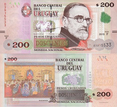 Billete de 200 pesos uruguayos