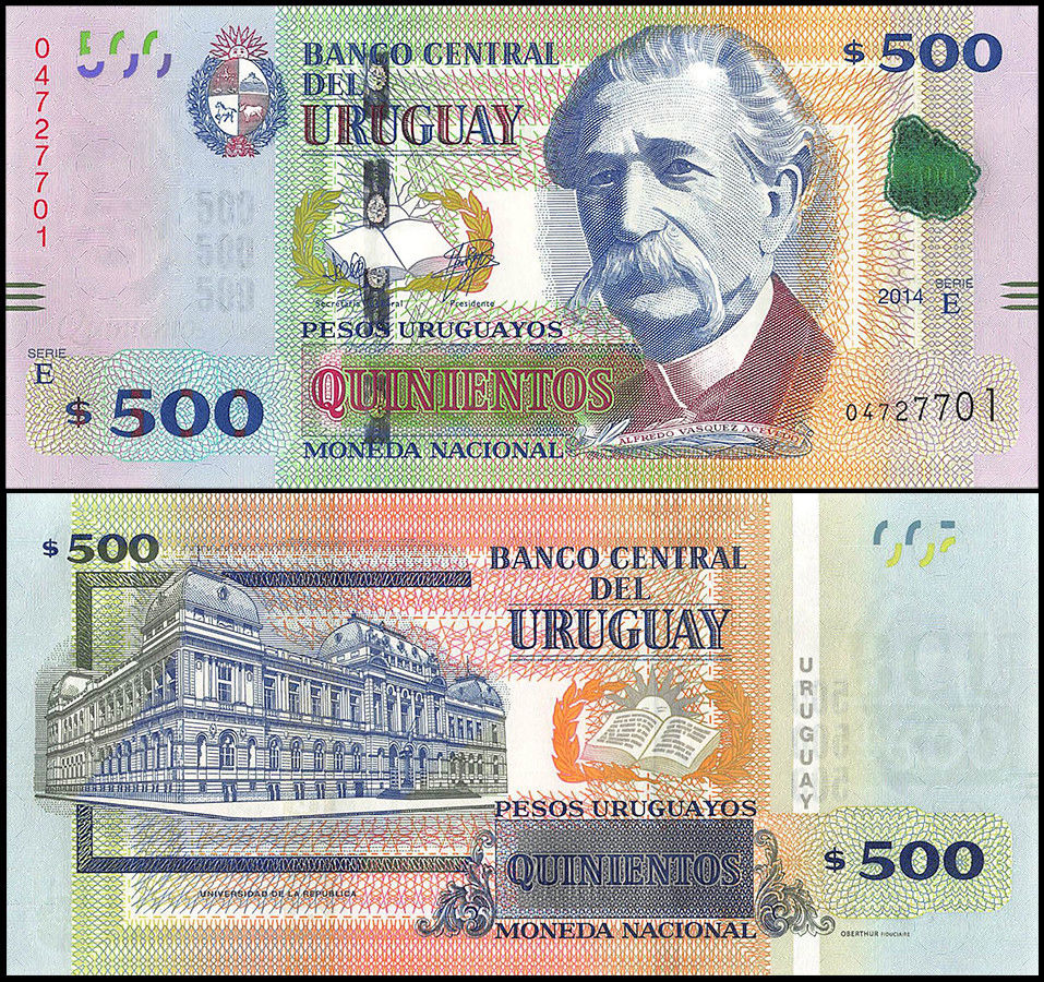 Billete de 500 pesos uruguayos