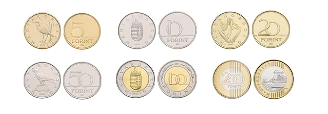 Monedas de florín húngaro