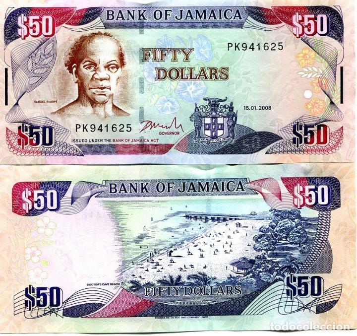 Billete de 50 dólares de Jamaica
