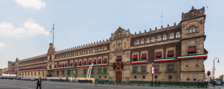 Fachada del Palacio Nacional de México