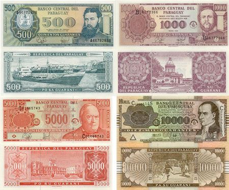 Billetes de Guaraní